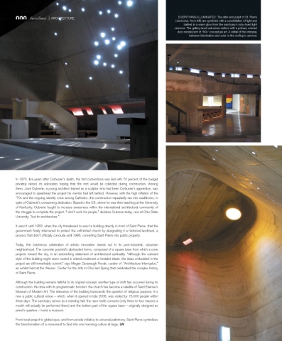 Surface magazine: Le Corbusier's church