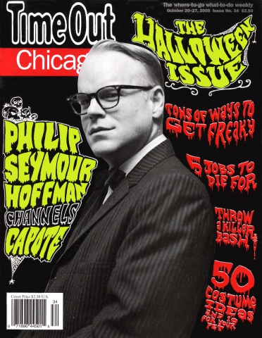 Time Out Chicago Halloween cover with Philip Seymour Hoffman