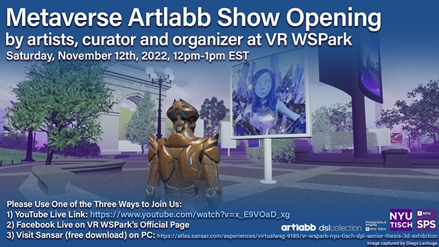 VR WSPark Metaverse ArtLabb Show Opening Talk