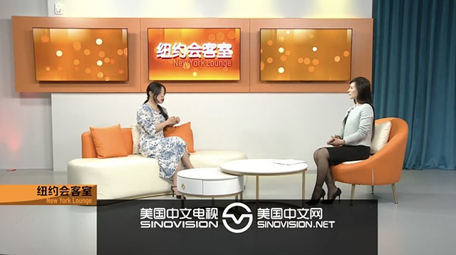 New York Lounge - TV Interview with SinoVision 傅韵雪：新媒体艺术与科技创新-美国中文网视频