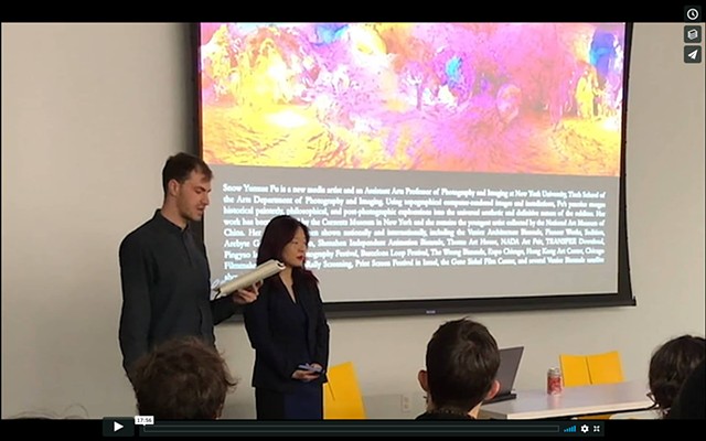 Snow Yunxue Fu Artist Talk at the University of Chicago’s MADD Center on her VR Artworks