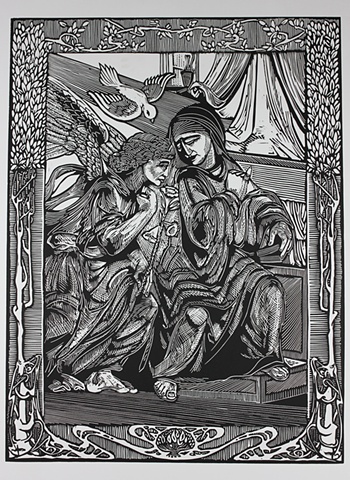 The Annunciation of Gabriel to Our Lady The Theotokos