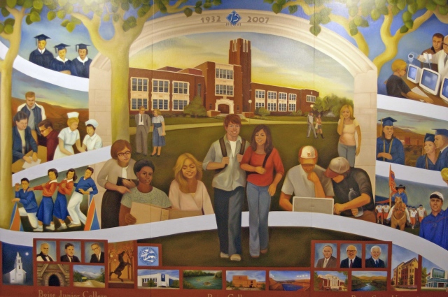Boise State University 75th Anniversary Mural
