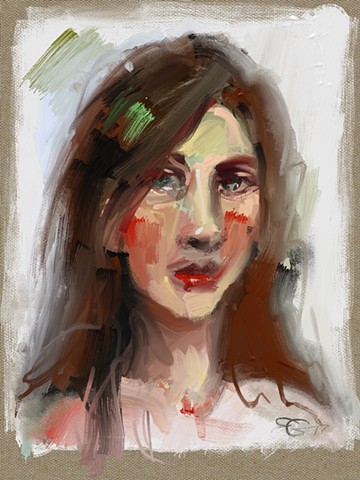 "Oil" Portrait