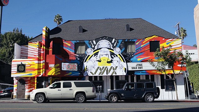 JYNX Debut Mural, Roxy Theatre, West Hollywood, CA