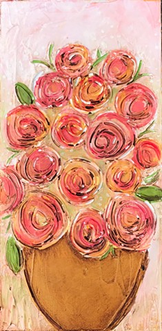 Bitty Blooms Rose painting by Tracy yarbrough 