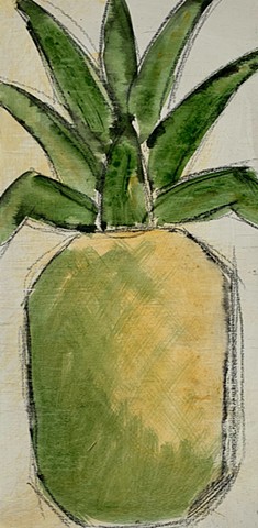 pineapple painting by tracy yarbrough