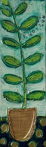 Blossom plant painting by Tracy yarbrough
