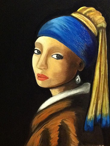 My Impression of 
"The Girl with the Pearl Earring"