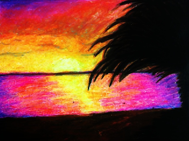 "Sunset at Sea"