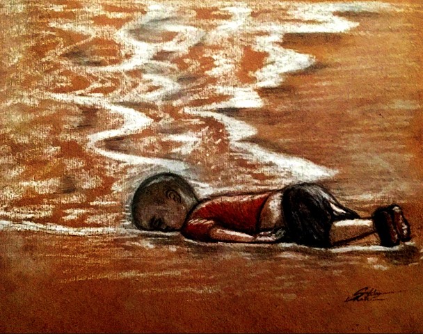 "Humanity washed ashore"