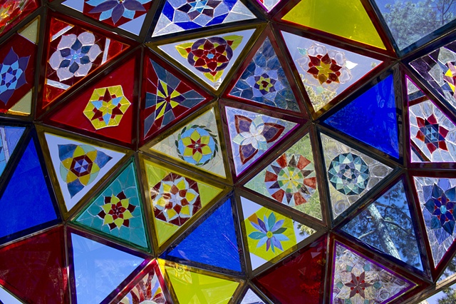 Glowing Mosaic Meditation Dome
