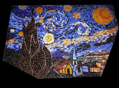 Starry Night Table Mosaic