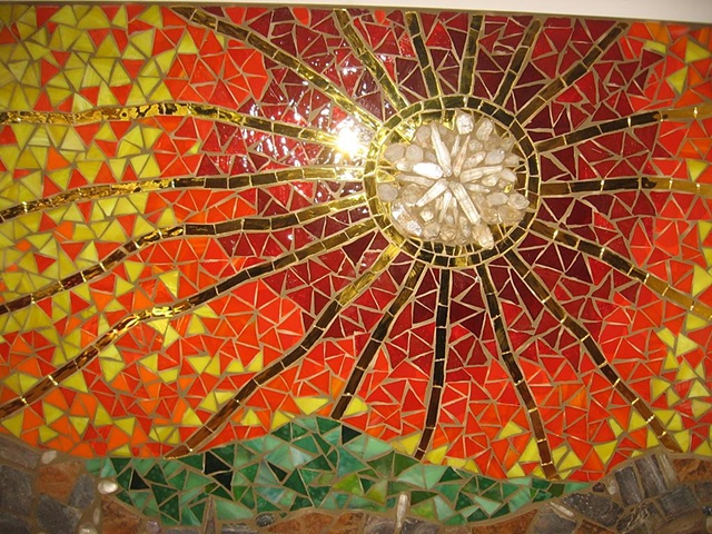 sunset kitchen mosaic