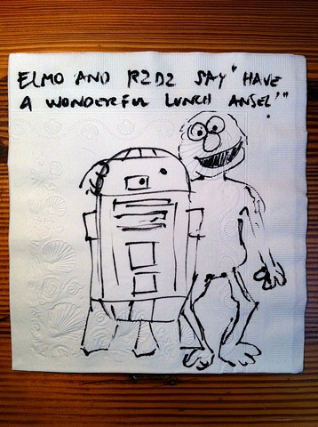 Elmo and R2D2