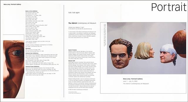 Aldrich Portrait Exhibition Brochure, Outside