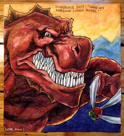 Dinosaurus From Invincible Comics Disapproves of Organic Strawberries for Lunch