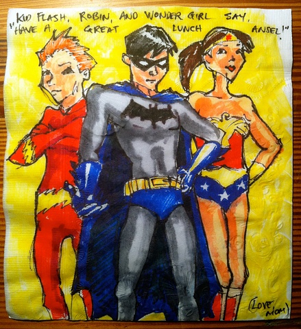 Kid Flash, Robin, Wonder Girl