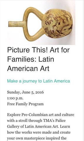 Tucson Museum of Art, Family Programs Picture This! Art for Families: Latin American Art, Michael Barrett & Claire Chien