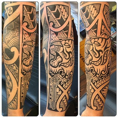 Polynesian arm (freehand)
