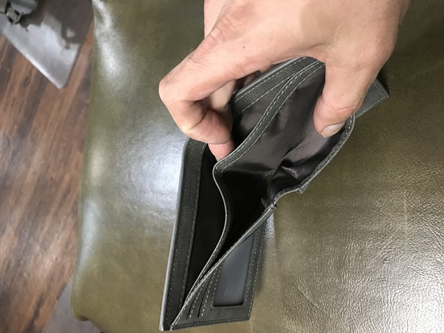 Ak men wallet inside