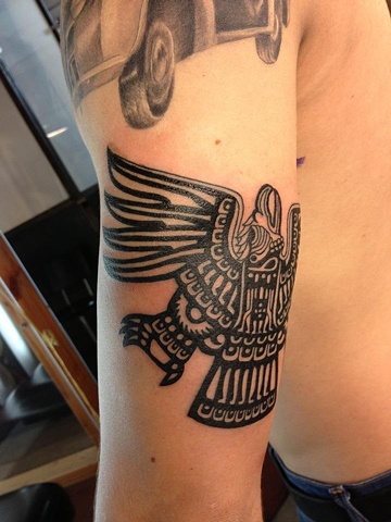 Aztec Eagle Tattoo2