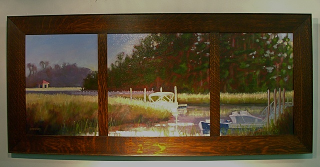 Marsh Docks at Ion - Tryptych