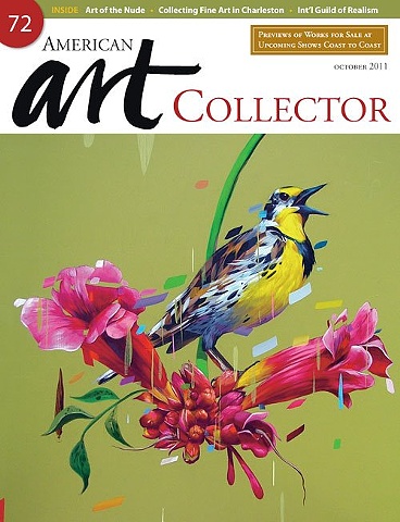 American Art Collector magazine cover.
Sixth Anniversary October Issue 2011