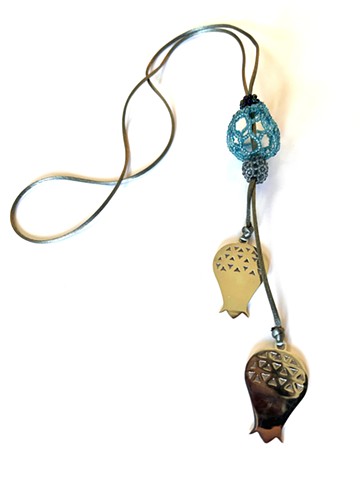 Geometric Tulip Duo Necklace 1