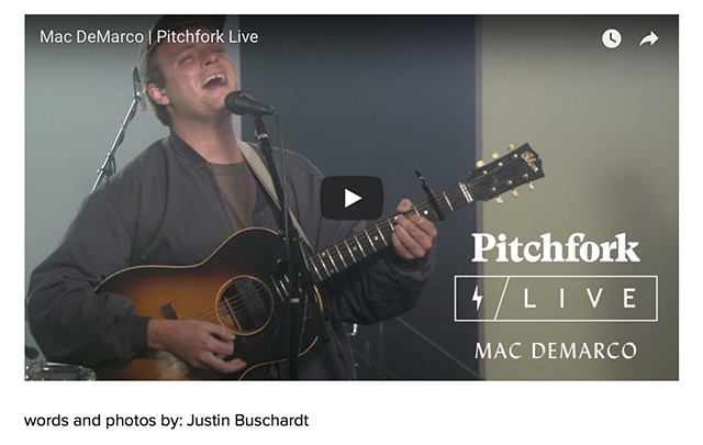 Mac Demarco // Pitchfork Live BTS @Be Electric Studios