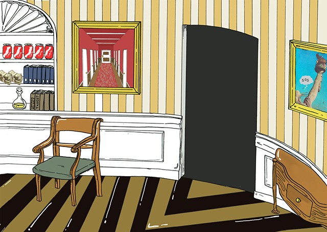 Oval Office, Background for Devendra Barnhart, "25th Amendment" Music Video
