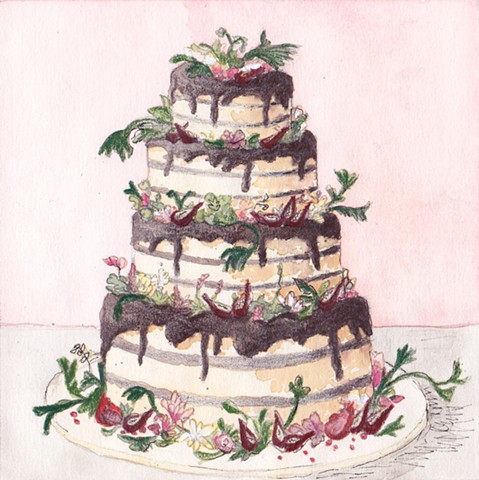 Luckybird Wedding Cake (Wild Cake Study)