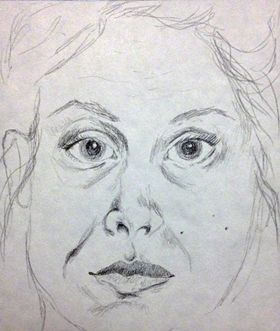 Self Portrait, Age 25 (Sketch)
