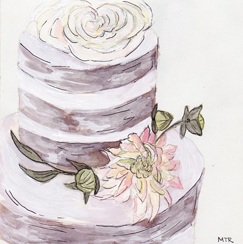 Luckybird Wedding Cake (Brittany and John)