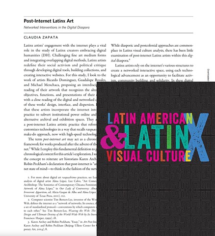 Post-Internet Latinx Art: Networked Interventions in the Digital Diaspora