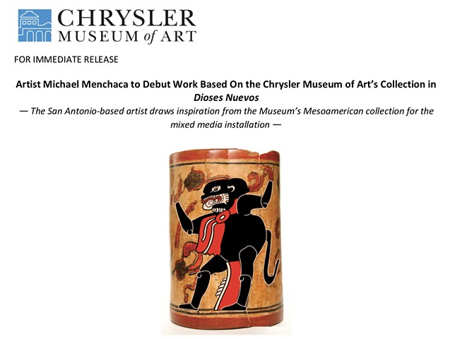 Press Release Dioses Nuevos at Chrysler Museum
