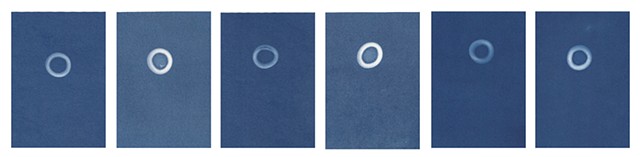 Cyanotype Archives: Small Flat Glass Marbles