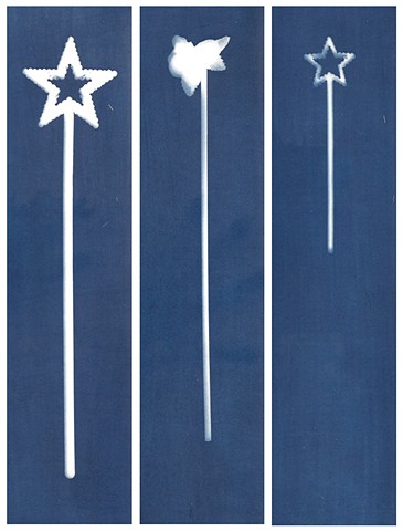 Cyanotype Archives: Pink Wands