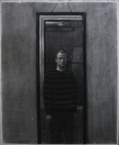 Self-Portrait with Striped Sweater