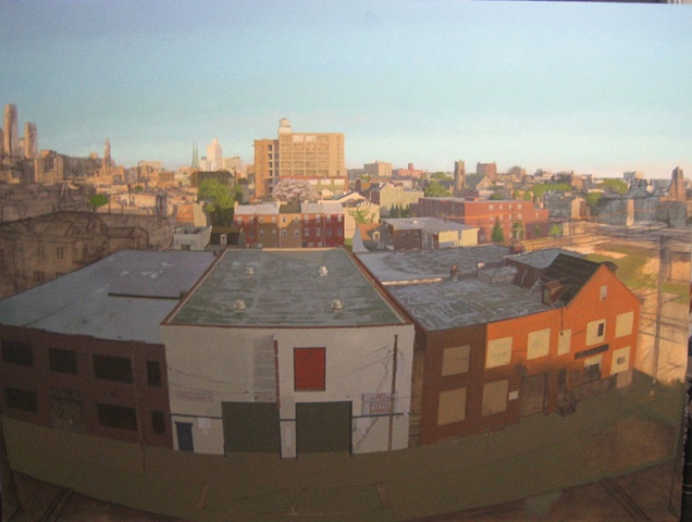 View of Philadelphia - West from Percy and Spring Garden (In Progress)