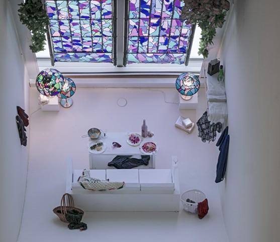 Installation view of "Stained Glass" room