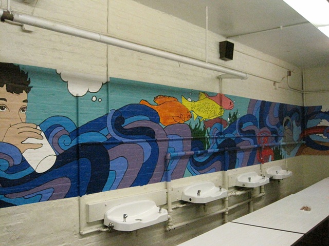Lunchroom Mural: The Four Elements