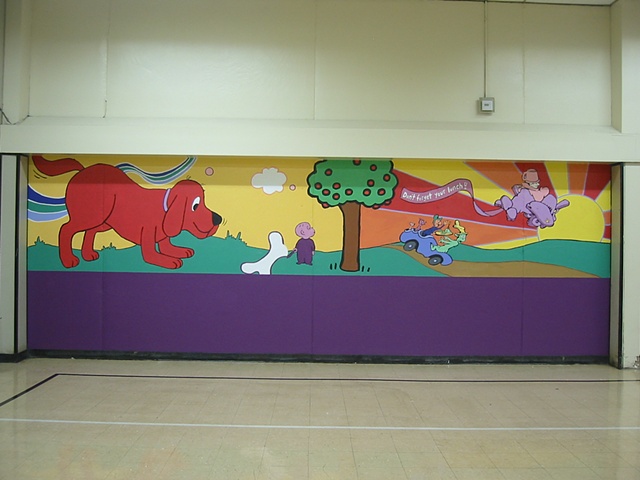 Lunchroom Mural: Kid Lit Characters