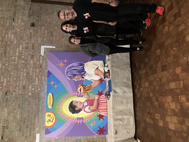 At the event with Grandma!