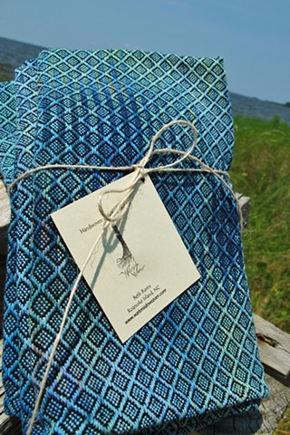 Hand Painted and Handwoven XL Cotton and Linen Napkins