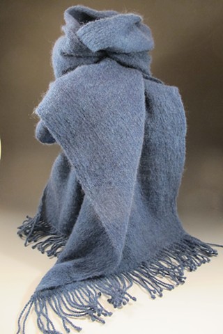 Superfine and super soft Merino Wool Scarf-Indigo Blue