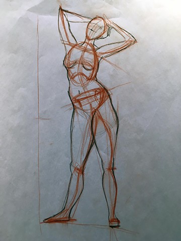 Figure Drawing; Sustained Gesture 
