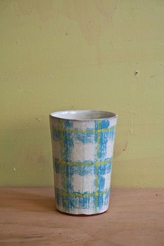 alex reed, ceramics, alfred, pottery, tumbler, pattern, design, cool, amber, low temp, flowers, cups