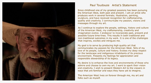 Paul Toudouze Artist's Statement Christopher Curnutt Photographer