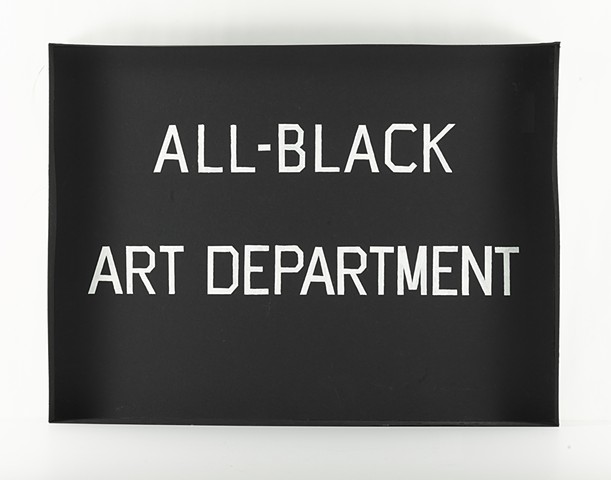 another view of all black art department